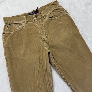 American Eagle Pants Men 32x30 Brown Corduroy Regular Straight Preppy Casual Y2K